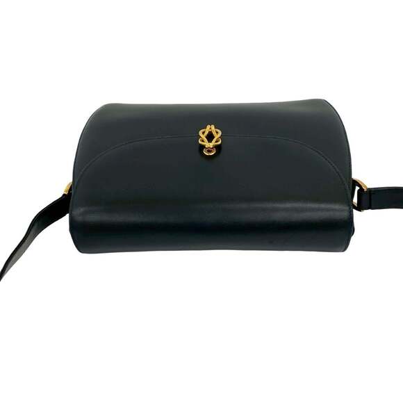 GUCCI Authentic Vintage Blue Leather Shoulder Bag - Picture 4 of 10